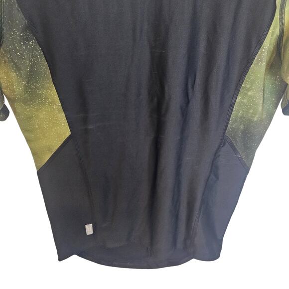 Aqua Lung Rash Guard Short Sleeve Rash Guard Men M Black Green Swim Top Men - Picture 2 of 9